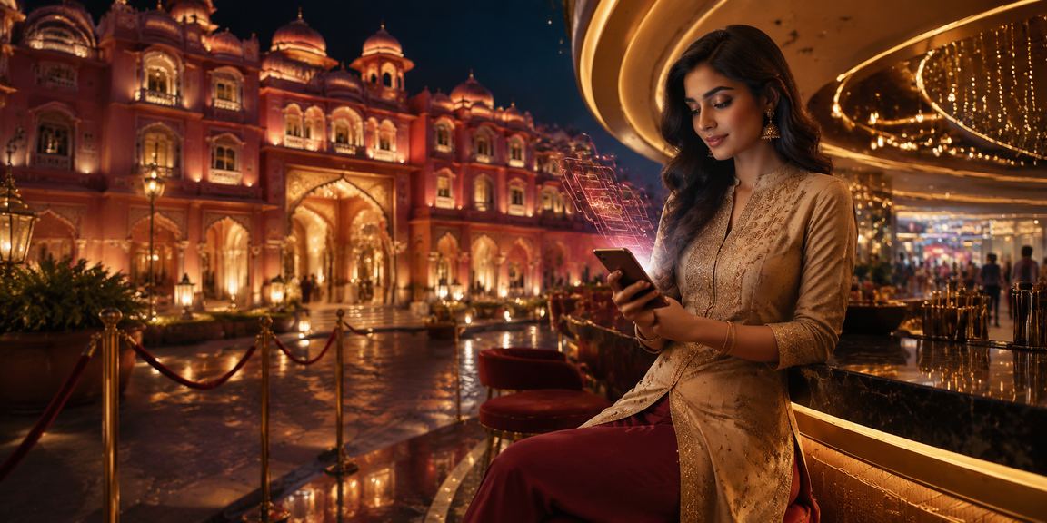 Casino slot games displayed on mobile app in India